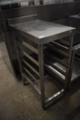 Stainless Steel Infill Unit with Storage for Trays