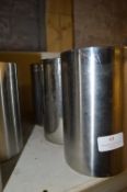 Three Stainless Steel Wine Cooler Containers