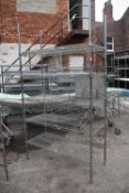 *Five Tier Adjustable Shelving with Backstops 1.8m