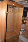 *6ft Pine Open Fronted Double Wardrobe (this lot is located at Trinity Hotel, Hedon Road, Hull,