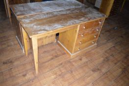 *5ft Pine Dressing Table with Four Drawers (this lot is located at Trinity Hotel, Hedon Road,