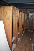 *Five 6ft Pine Open Fronted Single Wardrobes (this lot is located at Trinity Hotel, Hedon Road,