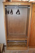 *6ft Pine Open Fronted Double Wardrobe (this lot is located at Trinity Hotel, Hedon Road, Hull,