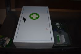 *First Aid Lockbox and a HypaClens Eye Wash Kit