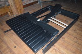 *Leather Double Bed Frame (this lot is located at Trinity Hotel, Hedon Road, Hull, HU9 1NU)