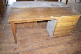 *6ft Pine Dressing Table with Four Drawers (this lot is located at Trinity Hotel, Hedon Road,