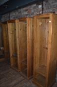 *Four 6ft Pine Open Fronted Single Wardrobes (this lot is located at Trinity Hotel, Hedon Road,