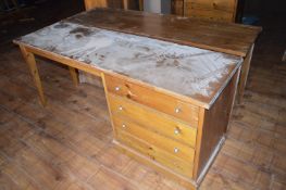 *6ft Pine Dressing Table with Four Drawers (this lot is located at Trinity Hotel, Hedon Road,