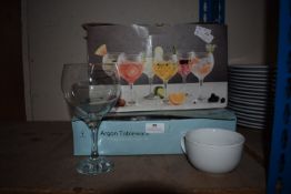 *Box of Ravenhead Wine Glasses and a Box of Argon