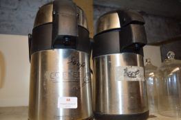 Two Hot Drinks Dispensers