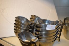 Twenty Stainless Steel Sauceboats