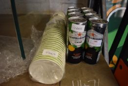 Eight Cans of Sanpellegrino Chino, and a Quantity