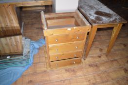 *Pine Four Drawer Chest (this lot is located at Trinity Hotel, Hedon Road, Hull, HU9 1NU)