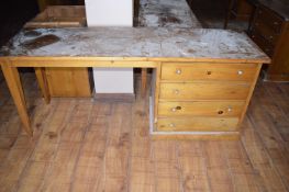 *6ft Pine Dressing Table with Four Drawers (this lot is located at Trinity Hotel, Hedon Road,