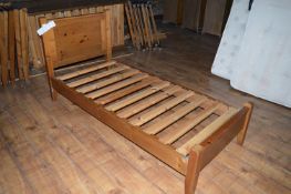 *Pine Single Bed Frame (this lot is located at Trinity Hotel, Hedon Road, Hull, HU9 1NU)