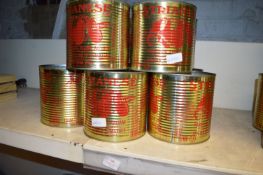 Ten Empty Display Tins of Italian Tomatoes