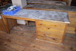 *6ft Pine Dressing Table with Four Drawers (this lot is located at Trinity Hotel, Hedon Road,