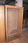 *6ft Pine Open Fronted Double Wardrobe (this lot is located at Trinity Hotel, Hedon Road, Hull,