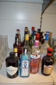Quantity of Part Bottles of Spirits, Liqueurs, etc
