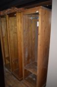 *6ft Pine Open Fronted Single Wardrobe (this lot is located at Trinity Hotel, Hedon Road, Hull,