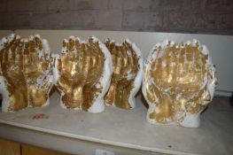 Four Pairs of Decorative Hands
