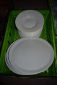 Quantity of White Dinner Plates and Dishes (crate
