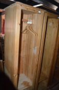 *6ft Pine Open Fronted Single Wardrobe (this lot is located at Trinity Hotel, Hedon Road, Hull,