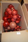 *Red Christmas Bauble Garlands