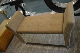 Two Seat Storage Ottoman with Mirror