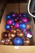 *Box of Assorted Christmas Baubles