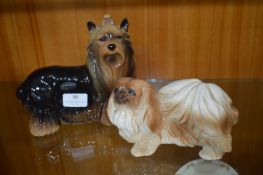 Two Cooper Craft Dog Figures