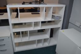 White Display Shelf Unit