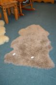 Small Dunelm Grey Sheepskin Rug