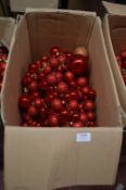 *Box of Red Christmas Bauble Garlands