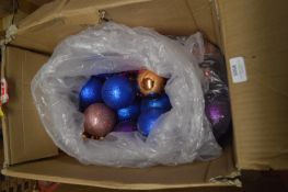 *Mixed Coloured Christmas Baubles