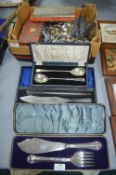 Cased Salad Servers and Carving Sets etc.