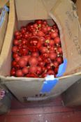 *Box of Red Christmas Bauble Garlands
