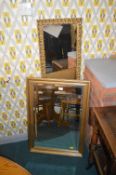 Two Gilt Framed Mirror