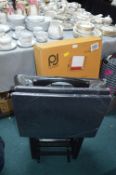 *5pc Folding TV Tray and Snack Table (as new)