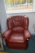 Red Leather Armchair