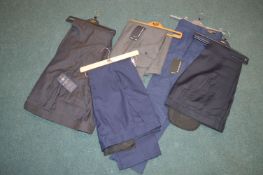 *Five Pairs of Gents Suit Trousers (mixed colours