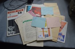 Vintage Hull Theater Programmes plus Autographs