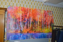 Large Wall Art Picture of a Multicolour Woodland