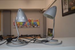 Pair of Adjustable Desk Lamps