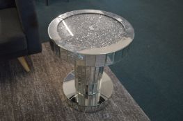Mirrored Circular Occasional Table (some imperfect