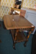 1930's Oak Tea Trolley
