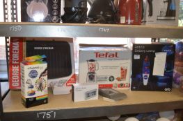 *Tefal Blender, George Foreman Grill, Lamps, Clocks, et. (salvage)