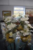 Pair of Artificial Flower Displays