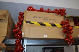 *Box of Small Red Christmas Bauble Garlands