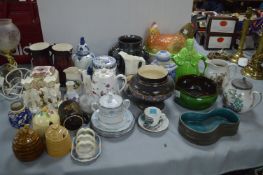 Vintage Pottery; Teapots, Vases, Honey Pots, etc.